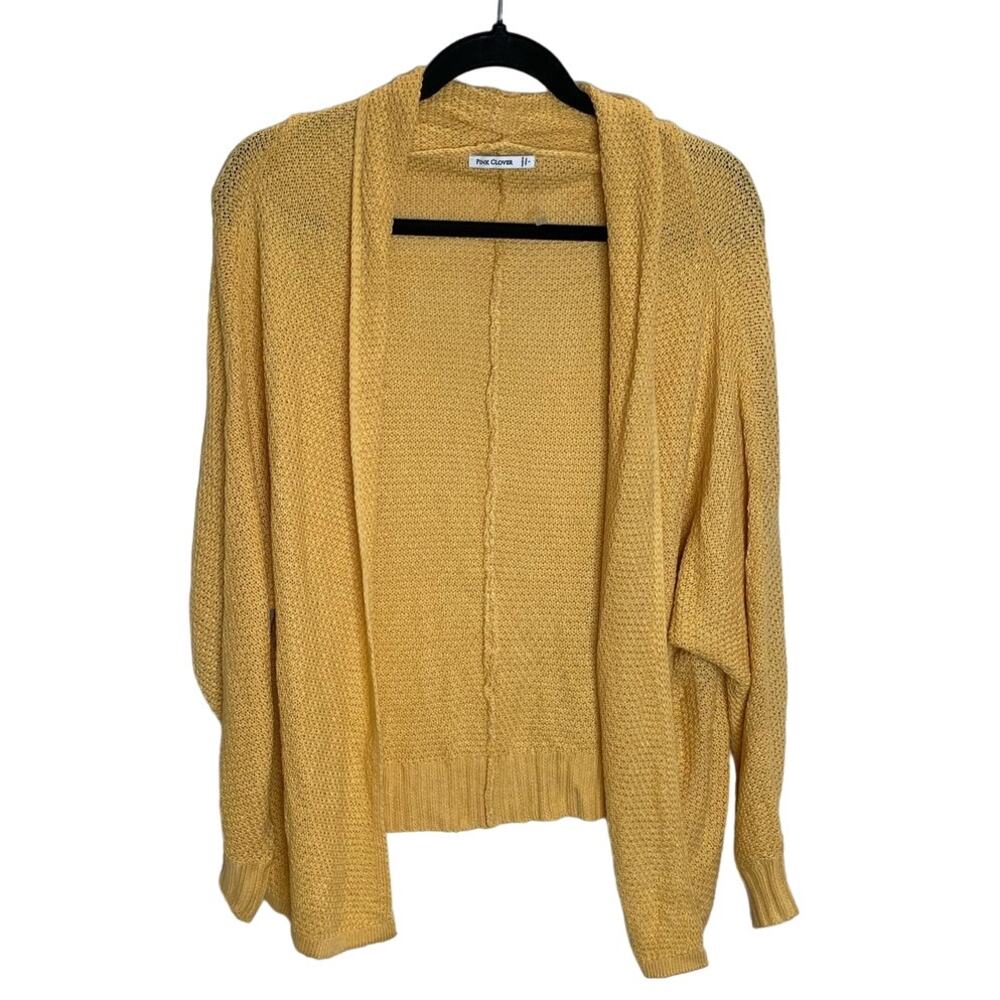 Pink Clover Yellow Knit Sweater - Small